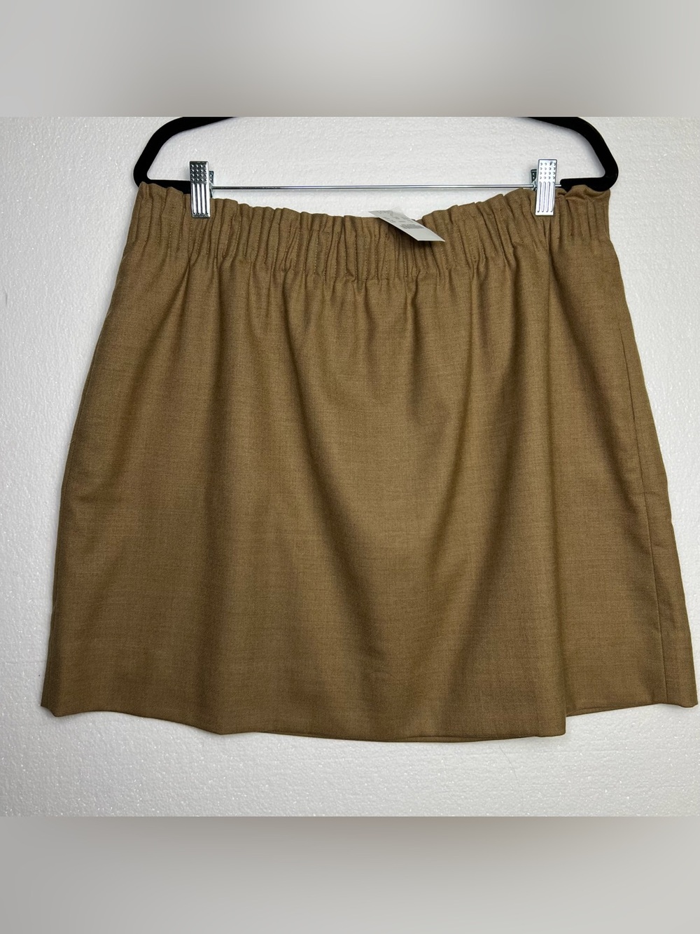 J. Crew wool-blend Sidewalk skirt brown size 18 NWT